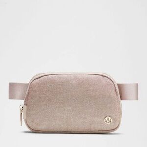 Lululemon Athletica Metallic Pink Crossbody Bag - Glitter